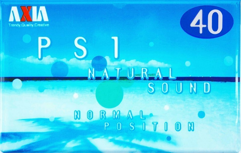 Compact Cassette AXIA PS-I / PS-1 40 "PS1L 40" Type I Normal 2000 Japan