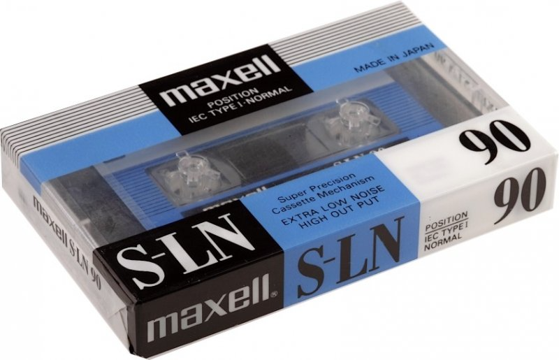 Compact Cassette Maxell S-LN 90 Type I Normal 1994 Europe