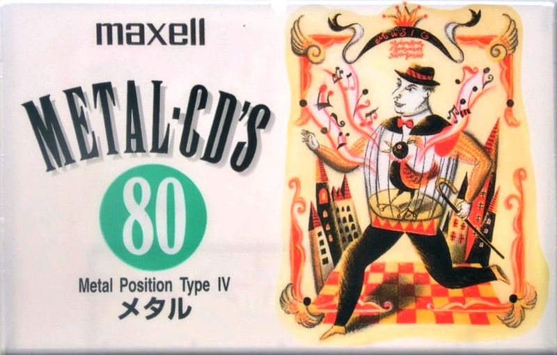Compact Cassette Maxell Metal CD's 80 "MCDS-80J" Type IV Metal 1995 Japan