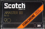 Compact Cassette Scotch Master III 90 Type III Ferro Chrome 1977 Europe