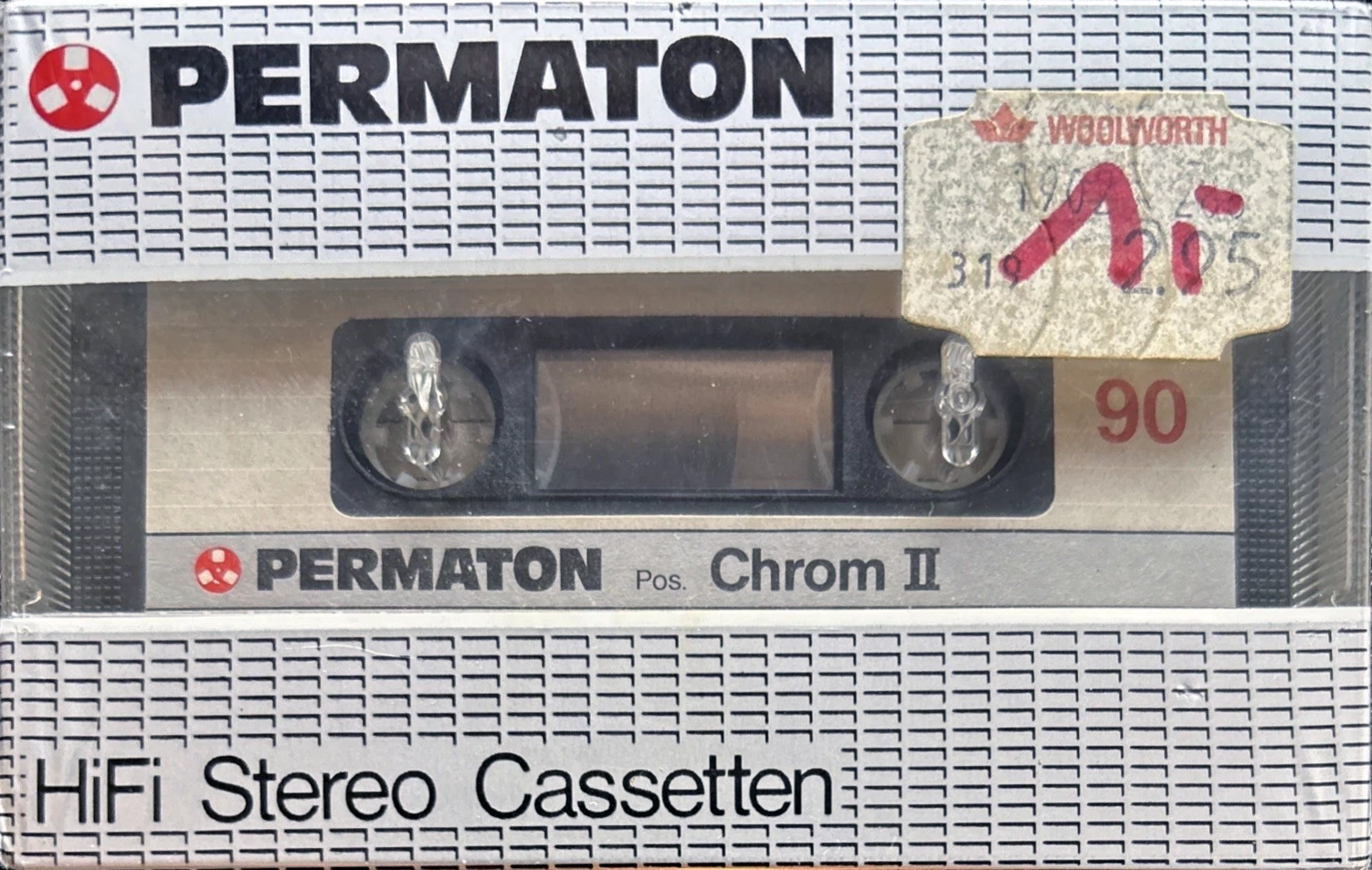 Compact Cassette Permaton Chrom II 90 Type II Chrome 1985 Europe