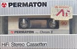 Compact Cassette Permaton Chrom II 90 Type II Chrome 1985 Europe