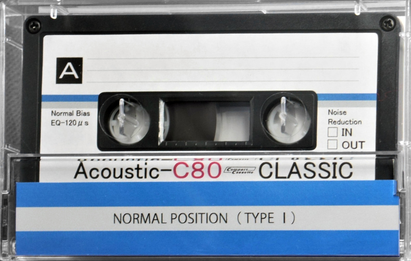 Compact Cassette Classic Acoustic 80 Type I Normal 2021 Worldwide