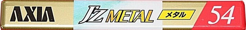 Compact Cassette AXIA J`z Metal 54 "JZMF 54" Type IV Metal 1996 Japan