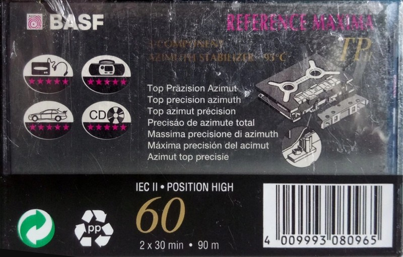 Compact Cassette: BASF  - TP II 60