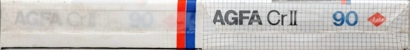 2 pack AGFA Stereochrom HD 90 "Cr II" Type II Chrome 1982 France