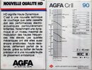 2 pack AGFA Stereochrom HD 90 "Cr II" Type II Chrome 1982 France
