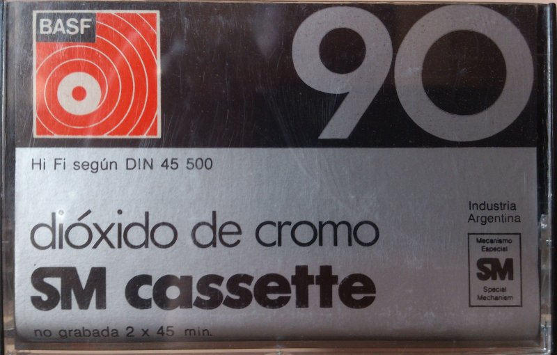 Compact Cassette BASF Chromdioxid 90 Type II Chrome 1975 Argentina