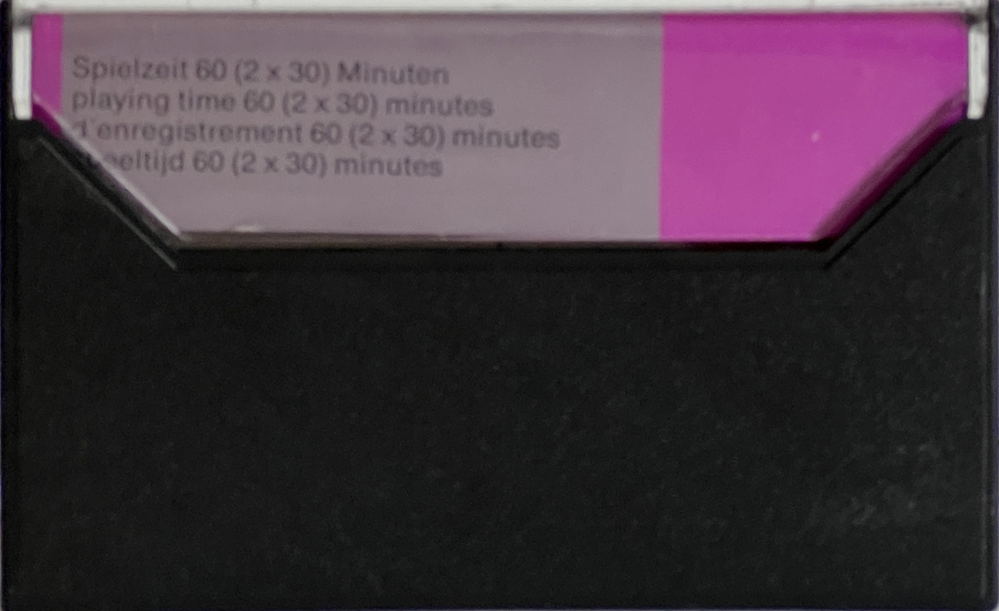 Compact Cassette Silver Pon 60 Type II Chrome Germany