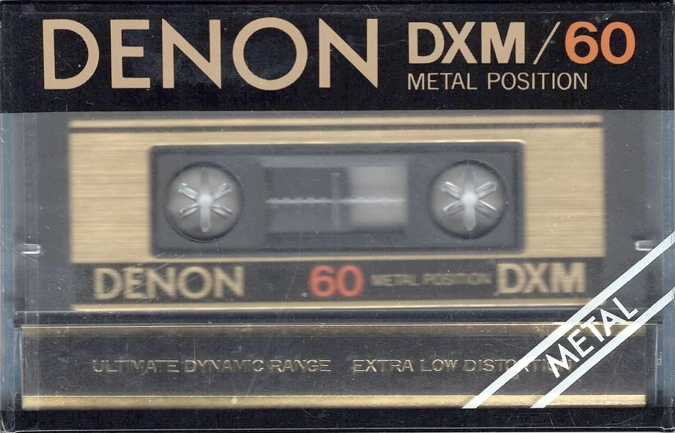 Compact Cassette Denon DXM 60 Type IV Metal 1981 Japan