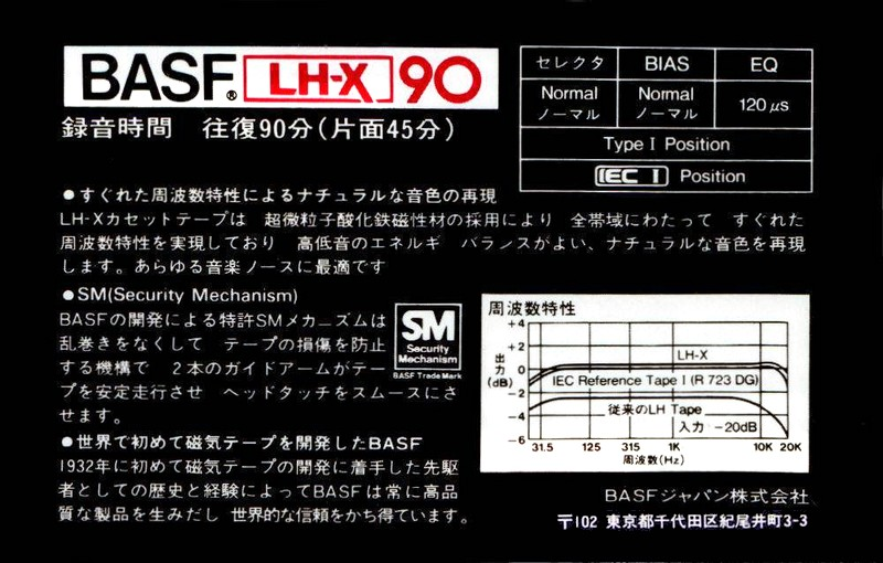 Compact Cassette: BASF  - LH-X 90