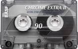 Compact Cassette BASF Chrome Extra II 90 Type II Chrome 1993 USA