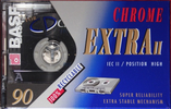 Compact Cassette BASF Chrome Extra II 90 Type II Chrome 1993 USA