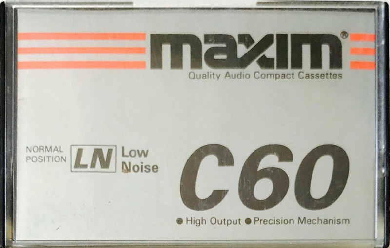 Compact Cassette Maxim LN 60 Type I Normal 1989 Hong Kong