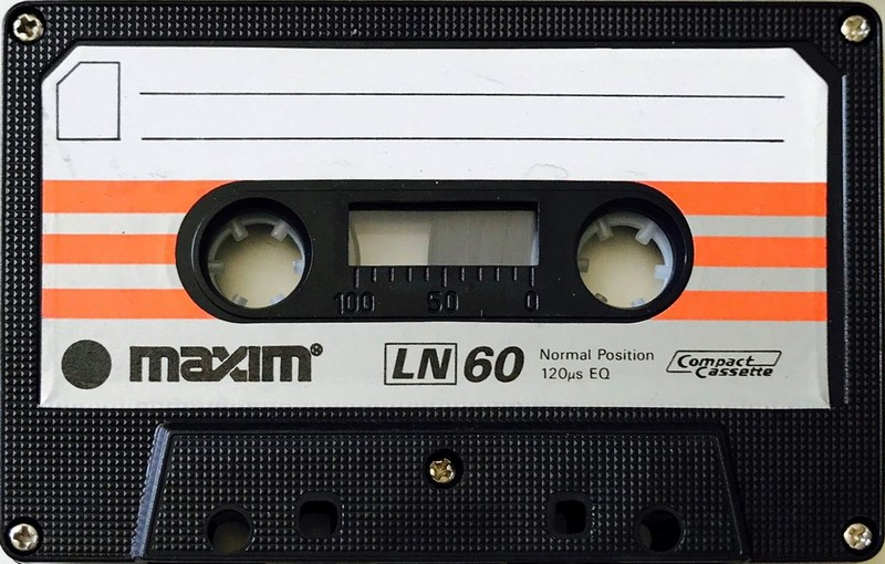 Compact Cassette Maxim LN 60 Type I Normal 1989 Hong Kong