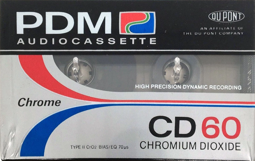 Compact Cassette PDM CD 60 Type II Chrome 1987 Europe