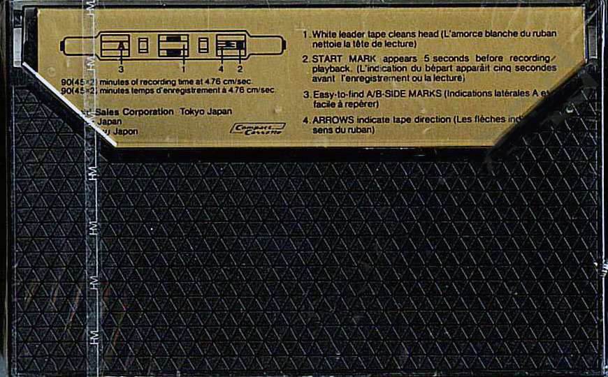 Compact Cassette Hitachi SX 90 Type II Chrome 1981 North America