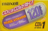 Compact Cassette Maxell CD`s I / CD`s 1 120 "CDS1-120N Music Vitamins" Type I Normal 2000 Japan