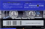 Compact Cassette Maxell Metal CD's 64 "MCDS-64" Type IV Metal 1992 Japan