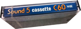 Compact Cassette Sound 5 60 Type I Normal Hong Kong