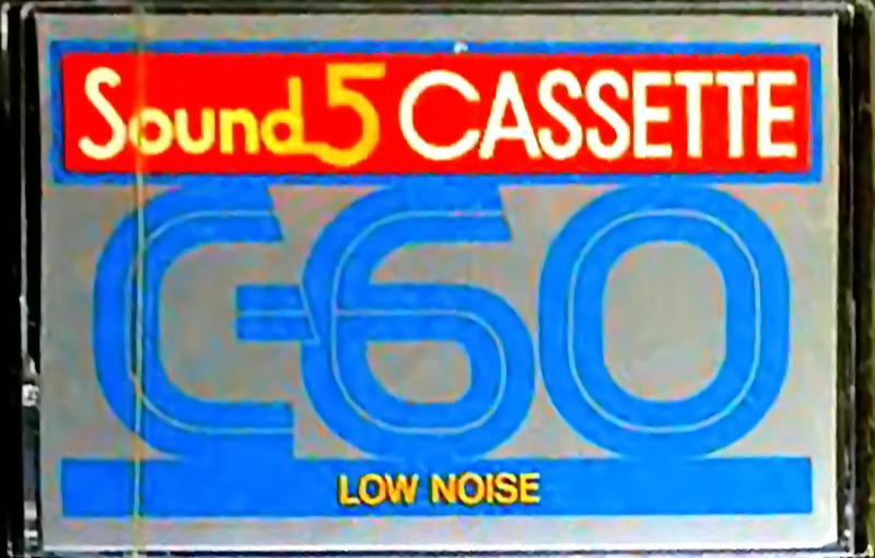 Compact Cassette Sound 5 60 Type I Normal Hong Kong