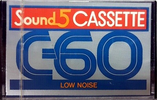 Compact Cassette Sound 5 60 Type I Normal Hong Kong