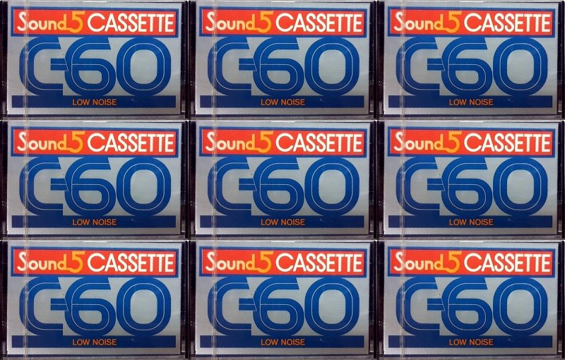 Compact Cassette Sound 5 60 Type I Normal Hong Kong