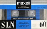Compact Cassette Maxell S-LN 60 Type I Normal 1990 Europe