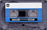 Compact Cassette Maxell S-LN 60 Type I Normal 1990 Europe