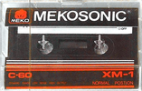 Compact Cassette Mekosonic XM-1 60 Type I Normal 1982 Hong Kong