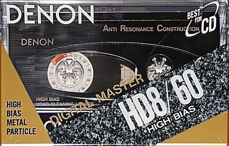 Compact Cassette Denon HD8 60 "HD8-60SE" Type II Chrome 1990 Worldwide