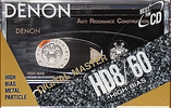 Compact Cassette Denon HD8 60 "HD8-60SE" Type II Chrome 1990 Worldwide