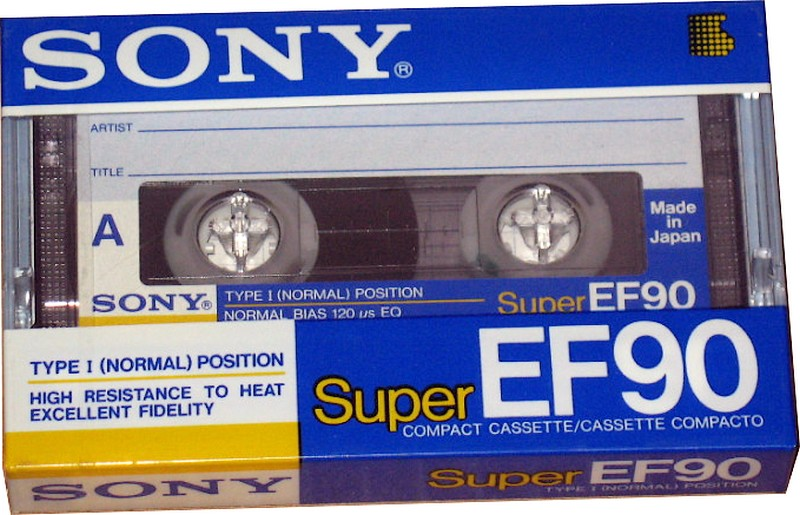 Compact Cassette: Sony  - Super EF 90