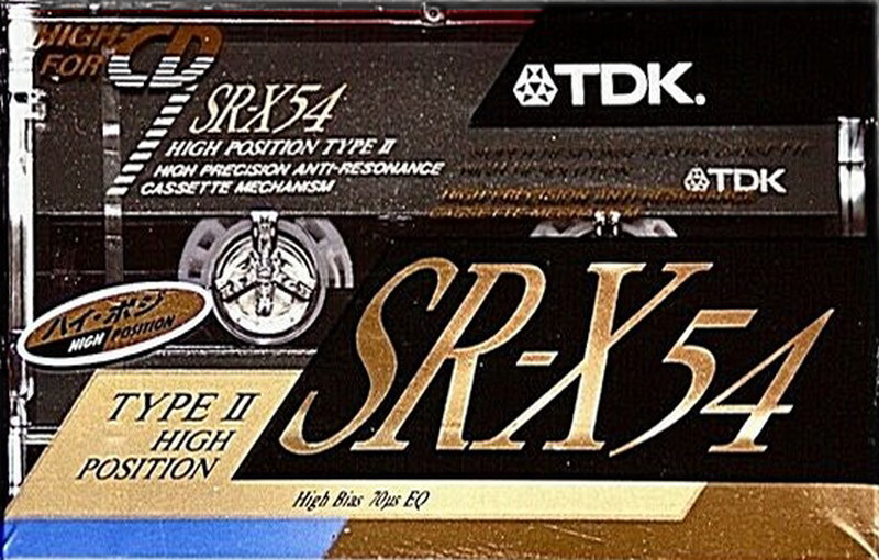 Compact Cassette TDK SR-X 54 "SR-X54M" Type II Chrome 1990 Japan