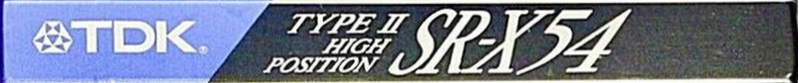 Compact Cassette TDK SR-X 54 "SR-X54M" Type II Chrome 1990 Japan