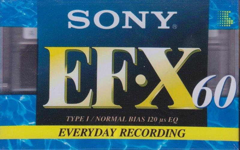 Compact Cassette Sony EF-X 60 Type I Normal 1998 North America