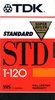 VHS, Video Home System TDK STD 120 "T-120STD" Type II Chrome 1992 North America