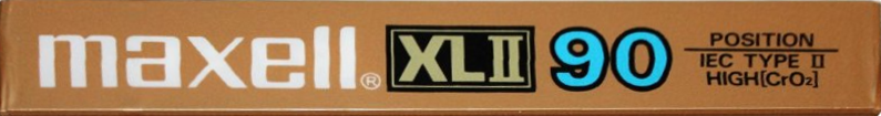 Compact Cassette Maxell XLII 90 Type II Chrome 1984 USA