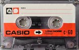 Compact Cassette Casio 60 Type I Normal 1973 Worldwide