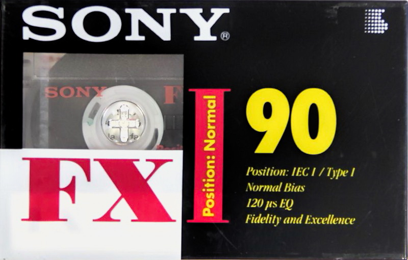 Compact Cassette Sony FX 90 "C-90FX1A" Type I Normal 1995 Europe