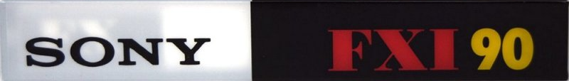 Compact Cassette Sony FX 90 "C-90FX1A" Type I Normal 1995 Europe