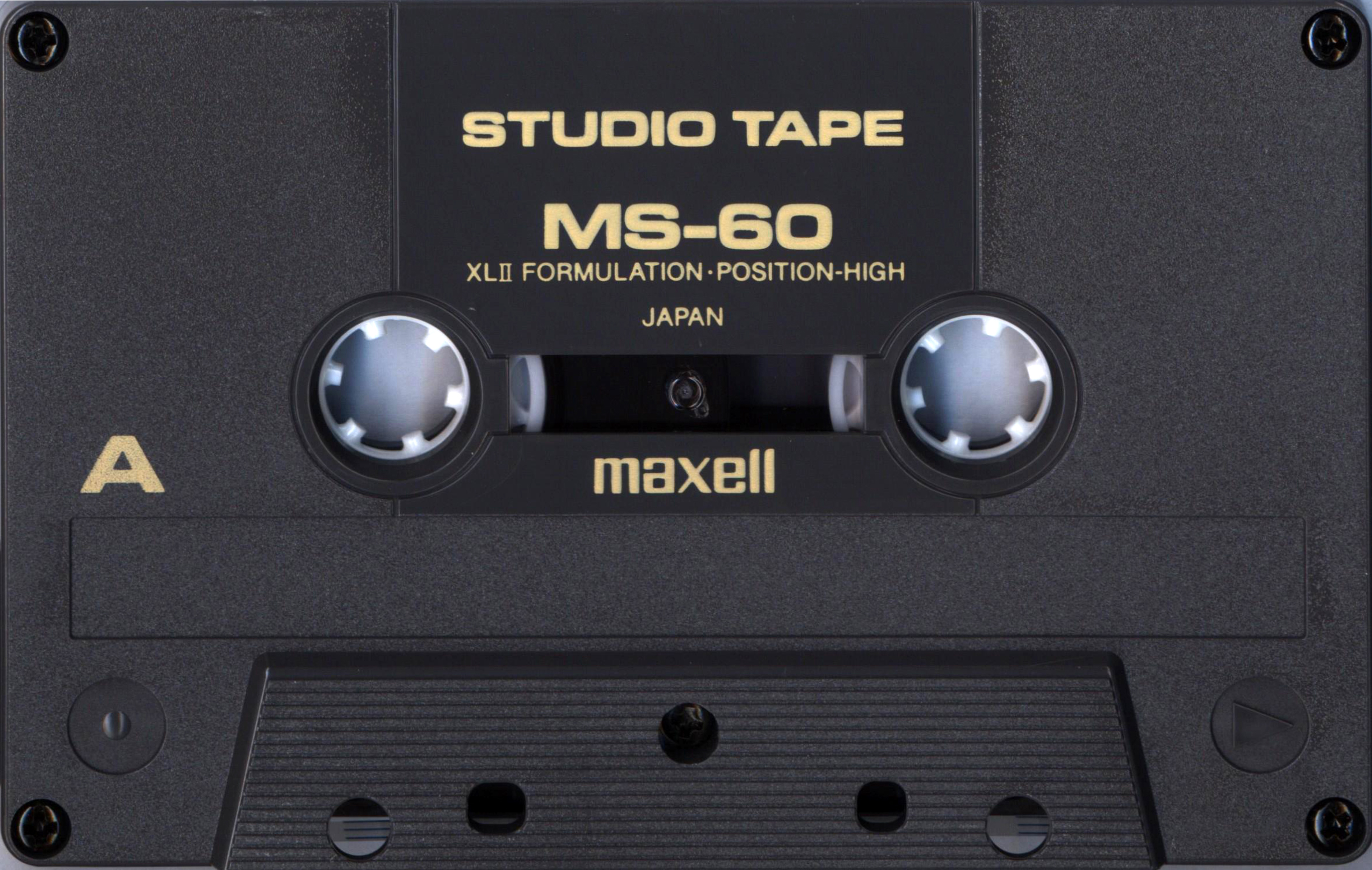 Compact Cassette Maxell MS 60 "Studio Tape" Type II Chrome 1993 USA