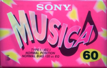 Compact Cassette Sony 60 "Musica" Type I Normal 1996 Japan