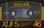 Compact Cassette Maxell XLII-S 46 Type II Chrome 1986 Japan