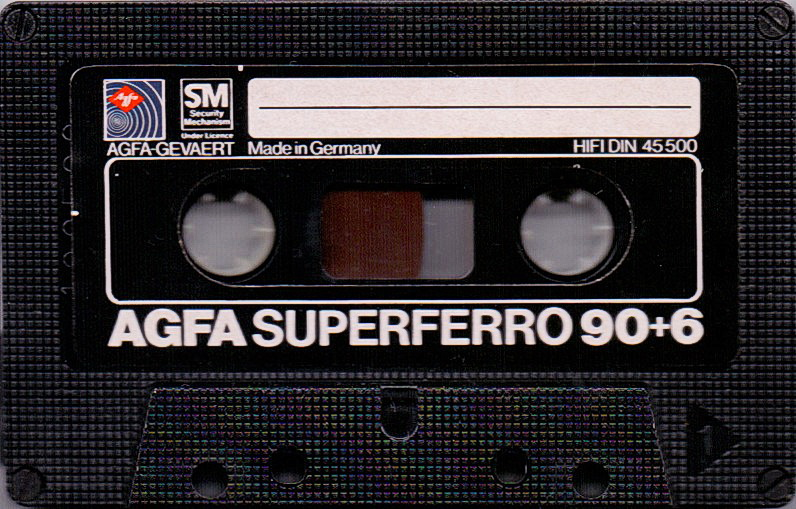 Compact Cassette AGFA Super Ferro Dynamic I 90+6 "SUPERFERRO" Type I Normal 1979 Europe