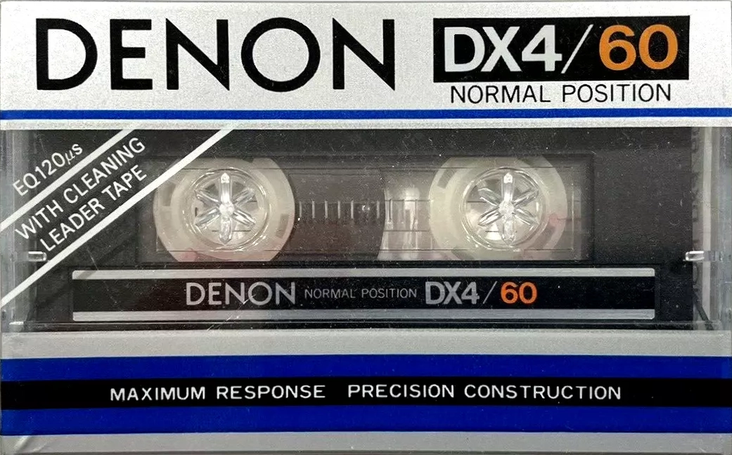 Compact Cassette Denon DX4 60 Type I Normal 1982 Europe