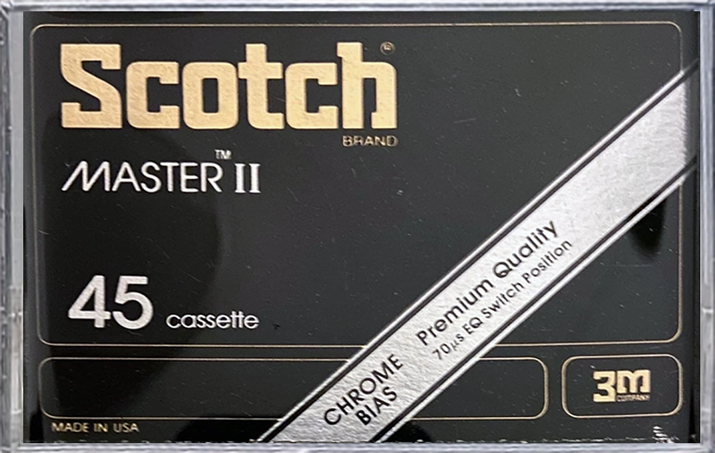 Compact Cassette Scotch Master II 45 Type II Chrome 1979 USA