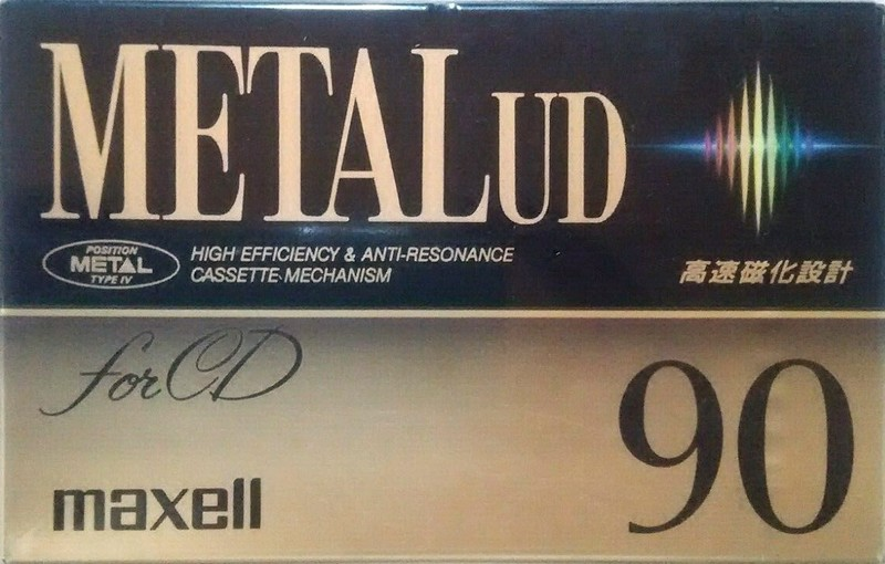 Compact Cassette Maxell Metal UD 90 "M-UD90(F)" Type IV Metal 1992 Japan