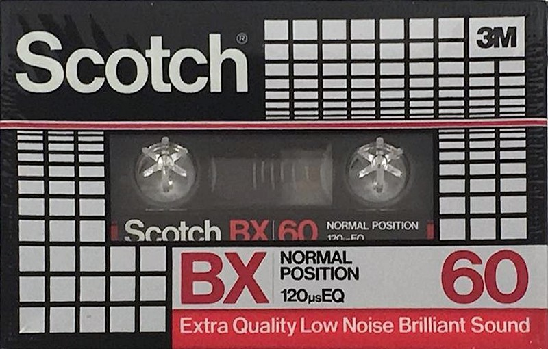 Compact Cassette Scotch BX 60 Type I Normal 1982 Japan