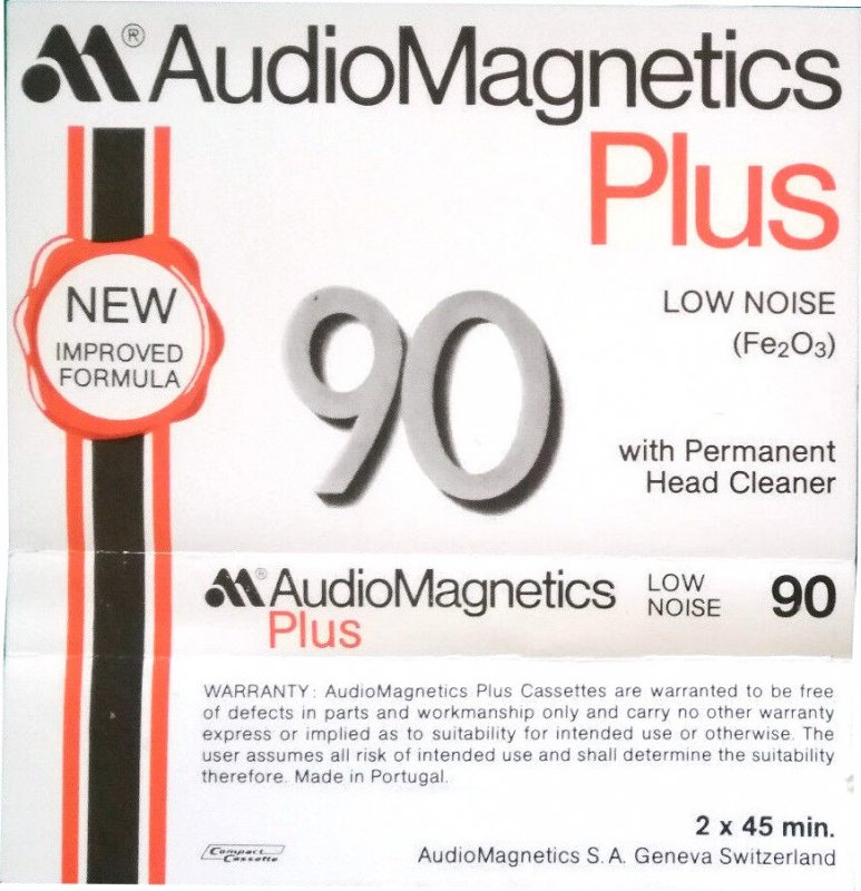 Compact Cassette:  Audio Magnetics - Plus 90